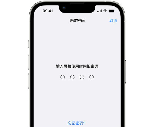 永定iPhone屏幕维修分享iPhone屏幕使用时间密码忘记了怎么办 