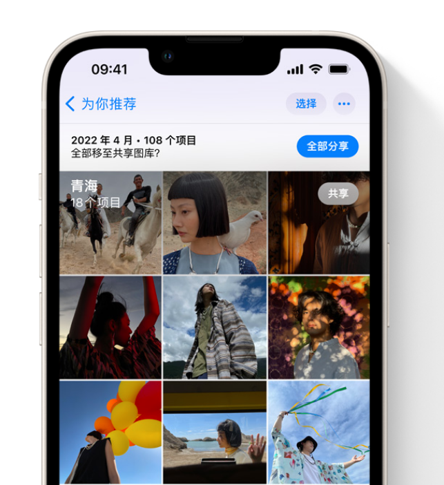 永定苹果维修网点分享在 iPhone 上使用共享图库 