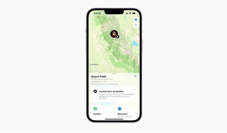 永定苹果14维修分享iPhone14系列中 FindMy功能通过卫星分享位置方法教程 