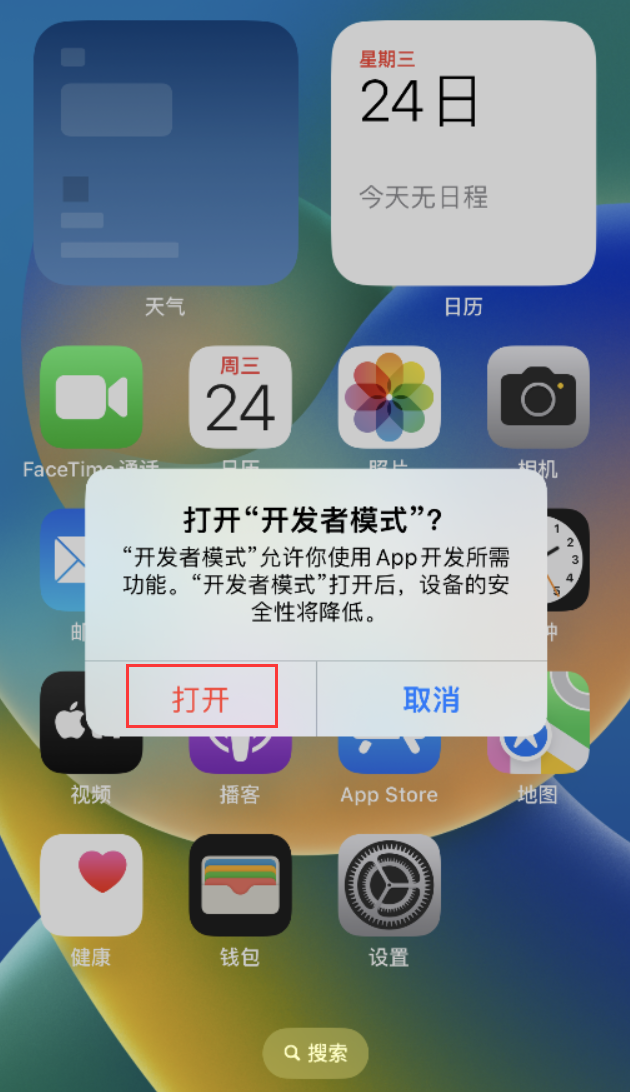 永定苹果手机维修分享如何打开开发者模式 